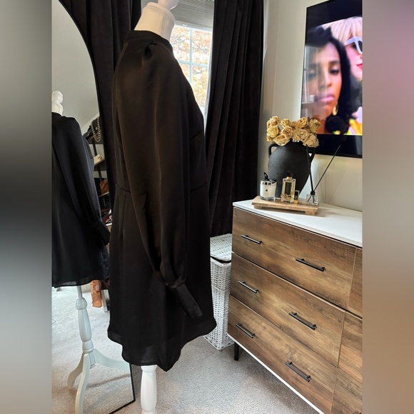 NEW Express Black Long Sleeve Dress!! - Picture 5 of 7